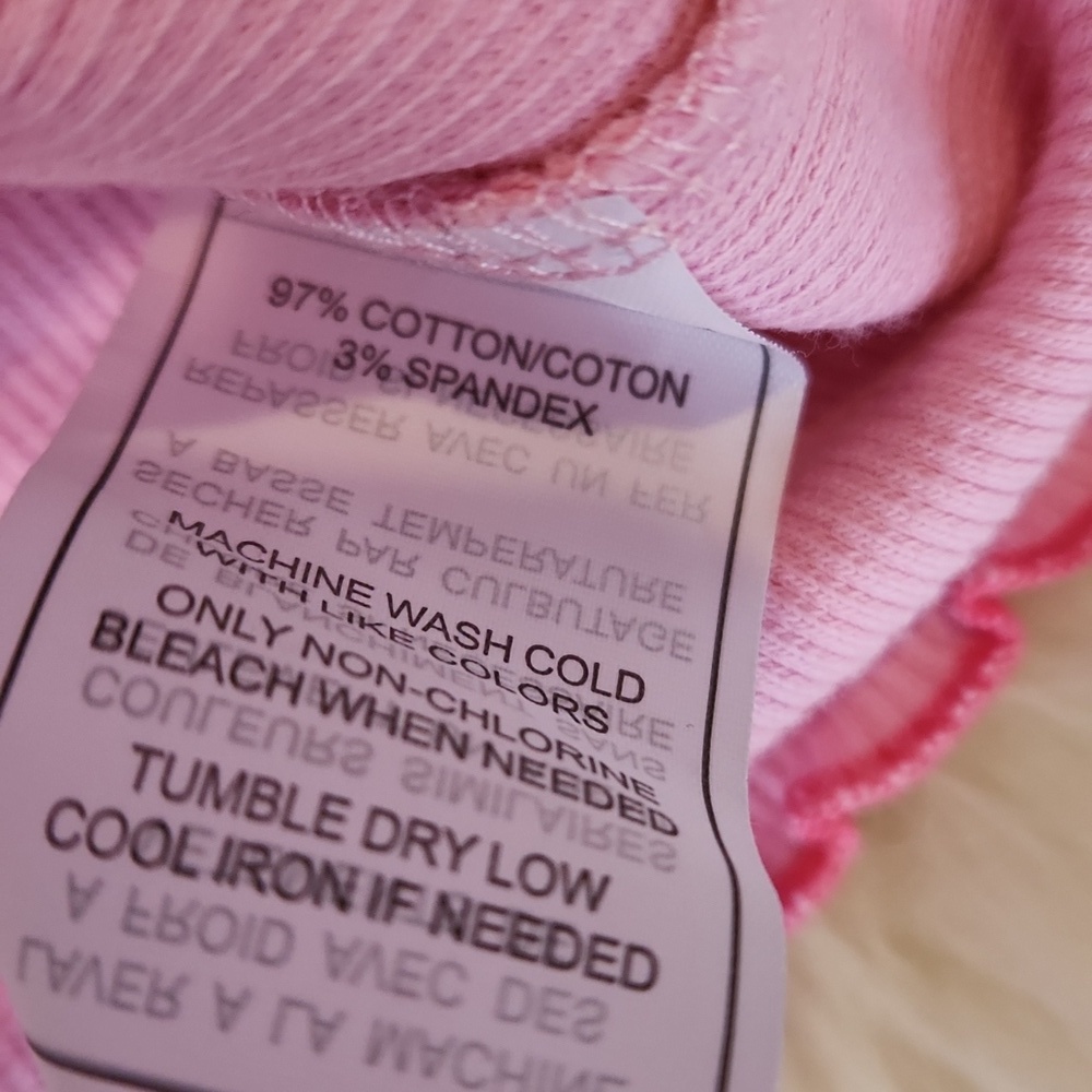 A. LAB Urban Outfitters Baby Pink Cutout Crop Top - Picture 4 of 4